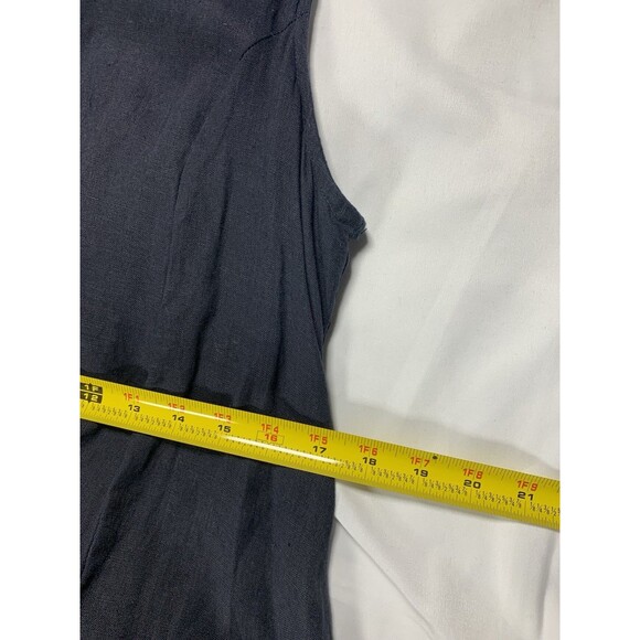 CP Shades Linen Midi Dress Black Size S Made in USA - Picture 6 of 7
